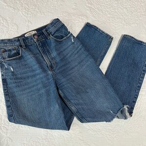 Abercrombie & Fitch, ‘90s Straight Ultra High Rise, Curve Love, 27/4R